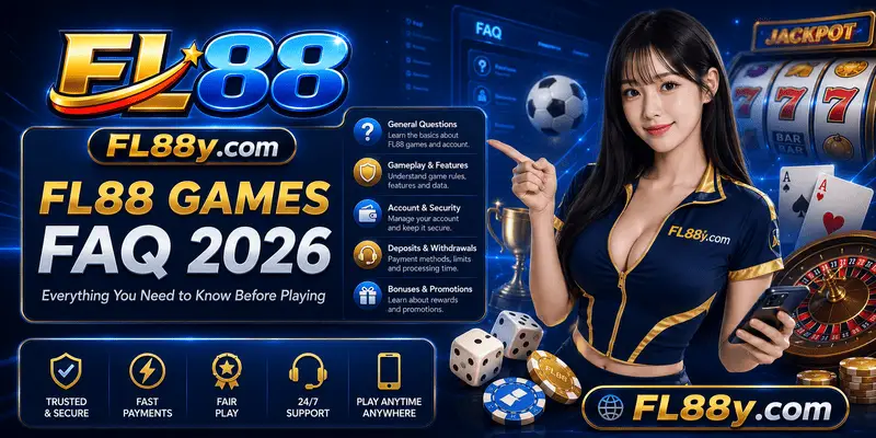 FL88 Games FAQ 2026 page explaining game categories, platform access, safety checks and beginner guidance before playing.